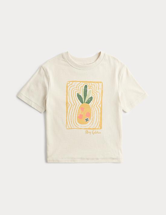 T-shirt van puur katoen met graphic (2-8 jaar)