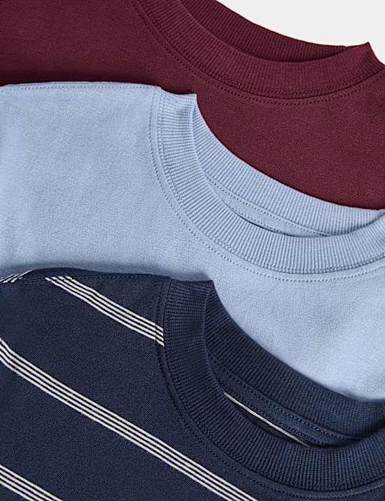 3 Pack Pure Cotton Tops (2-8 Yrs)