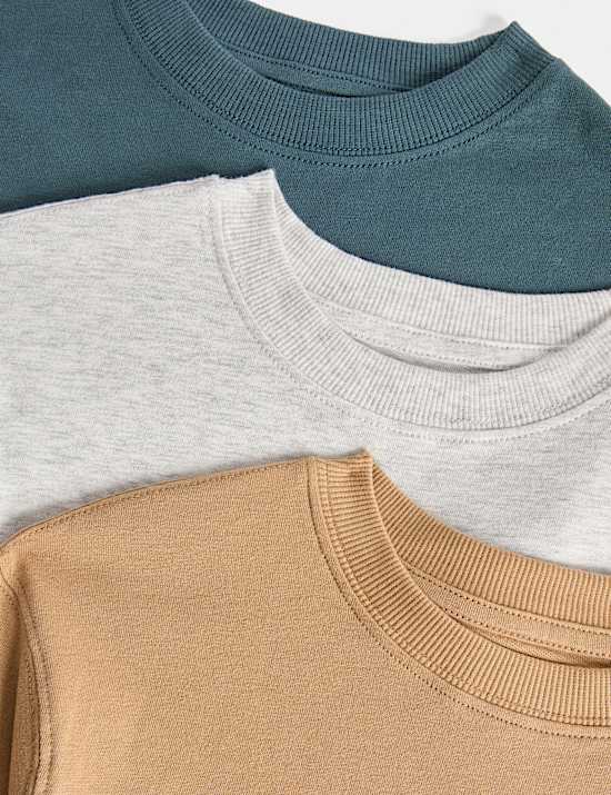 3 Pack Pure Cotton Tops (2-8 Yrs)