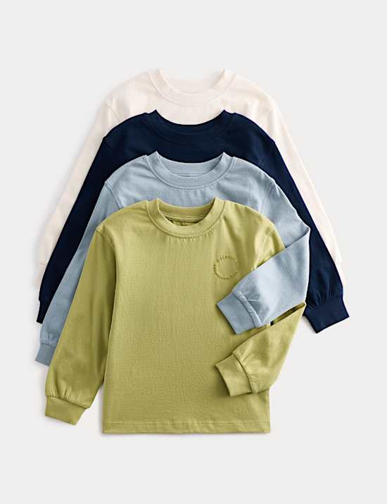 4 Pack Cotton Rich Tops (2-8 Yrs)