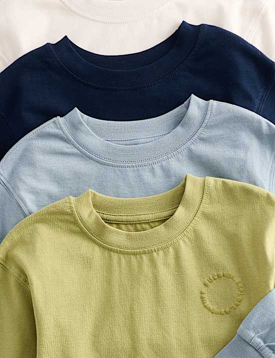 4 Pack Cotton Rich Tops (2-8 Yrs)