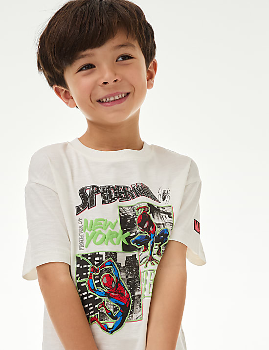 Pure Cotton Spider-Man&trade; T-Shirt (2&ndash;8 Yrs)