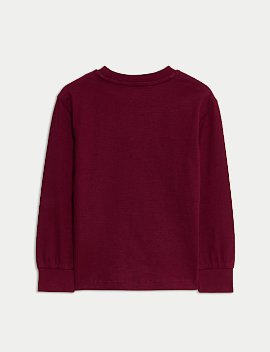 \nPure Cotton Long Sleeve T-shirt (2-8 Yrs)