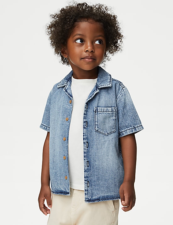 2pc Denim Shirt and T-Shirt (2-8 Yrs)