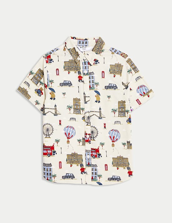 Pure Cotton London Print Shirt (2-8 Yrs)