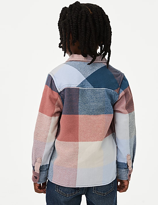 2pc Cotton Rich Checked Shirt & T-Shirt Set (2-8 Yrs)