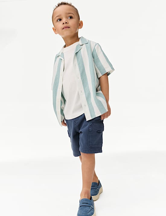 2pc Cotton Rich Shirt & T-Shirt Set (2-16 Yrs)