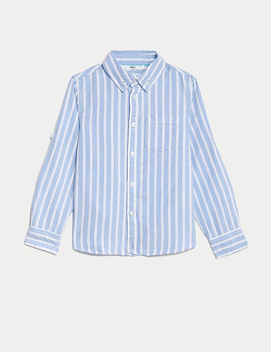 Pure Cotton Striped Oxford Shirt