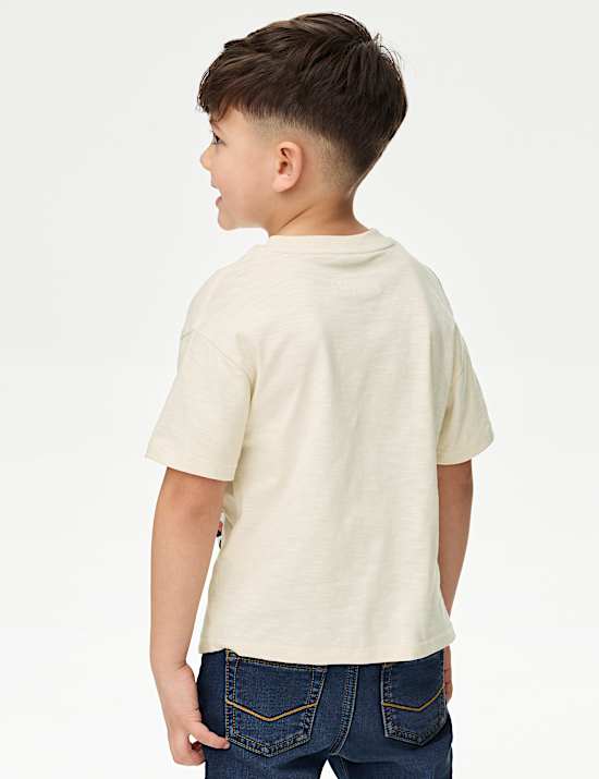 Pure Cotton Captain American T-Shirt (2-8 Yrs)