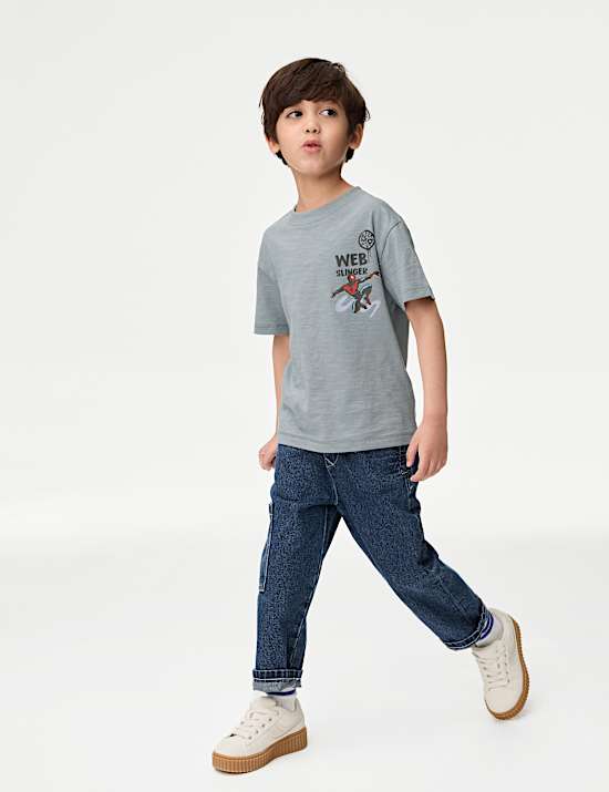 Pure Cotton Spider-Man T-Shirt (2-8 Yrs)