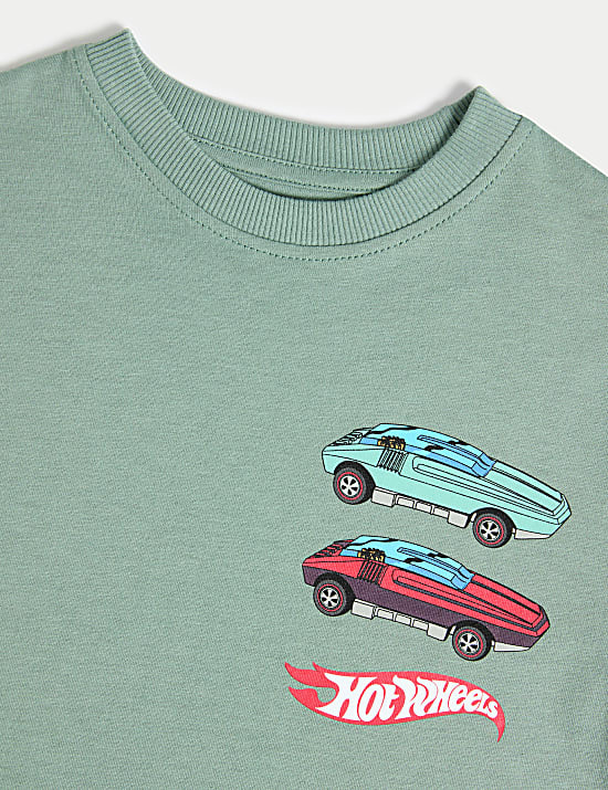 2pk Pure Cotton Hot Wheels&trade; T-Shirts (2-8 Yrs)