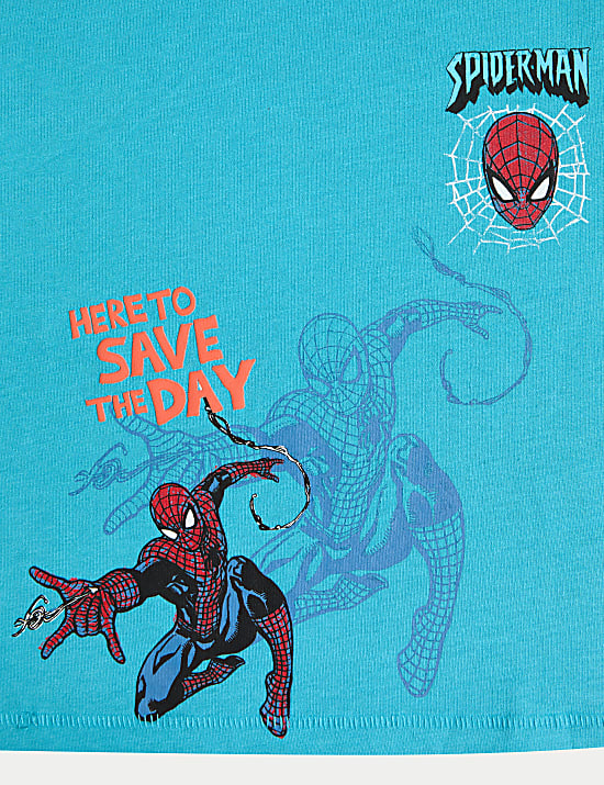 2pk Pure Cotton Spider-Man&trade; T-Shirts (2-8 Yrs)