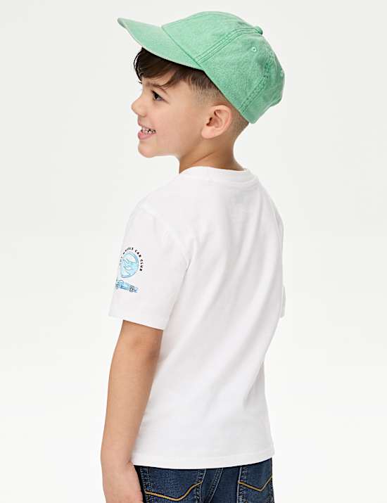 Pure Cotton Hot Wheels™ T-Shirt (2-8 Yrs)