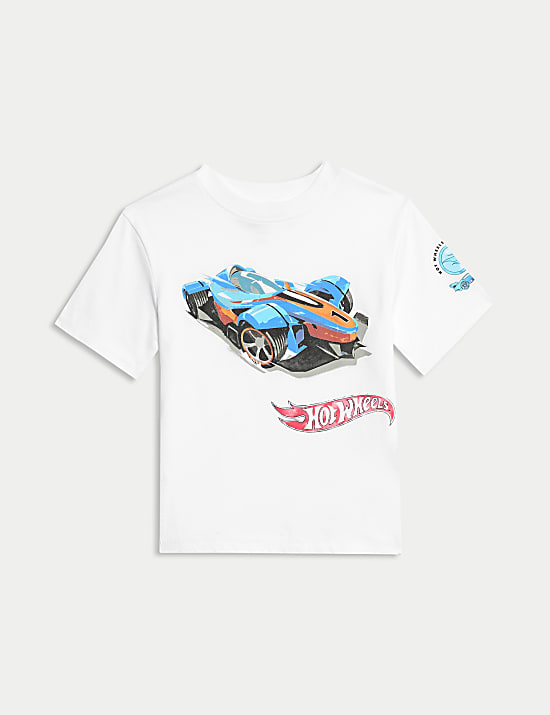 Pure Cotton Hot Wheels™ T-Shirt (2-8 Yrs)