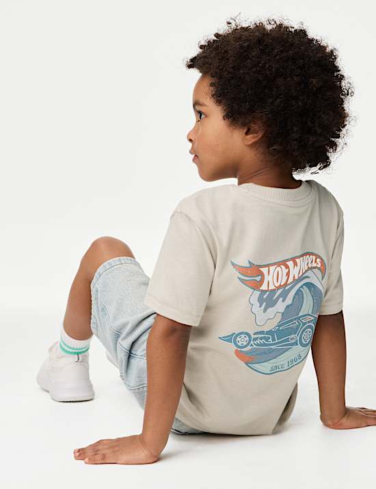 Pure Cotton Hot Wheels™ T-Shirt (2-8 Yrs)
