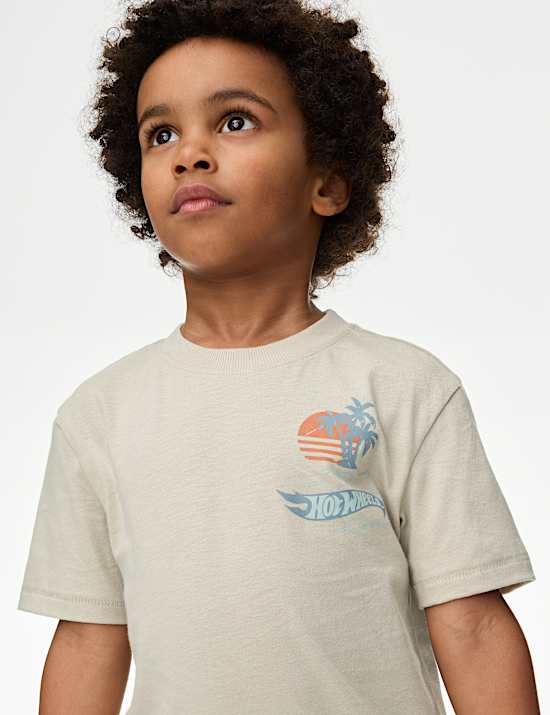 Pure Cotton Hot Wheels™ T-Shirt (2-8 Yrs)