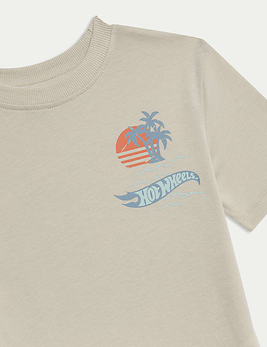 Pure Cotton Hot Wheels™ T-Shirt (2-8 Yrs)
