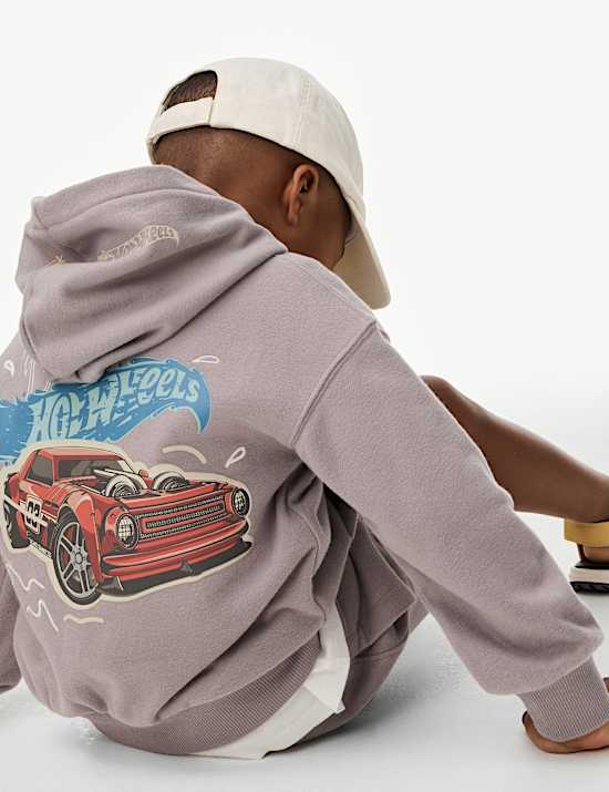 Cotton Rich Hot Wheels™ Hoodie (2-8 Yrs)