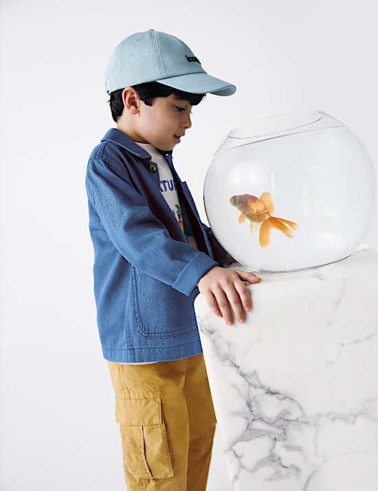 Cotton Blend Utility Shacket (2-8 Yrs)