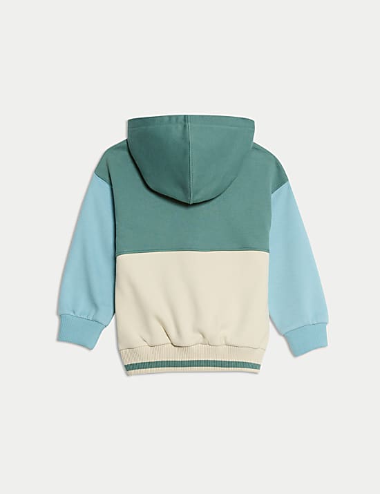 Cotton Rich Slogan Hoodie (2-8 Yrs)