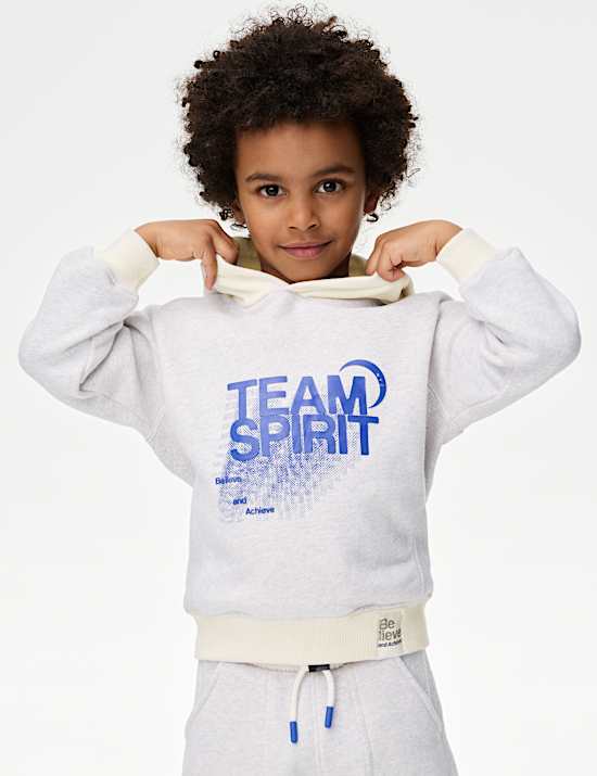 Cotton Rich Team Spirit Hoodie (2-16 Yrs)