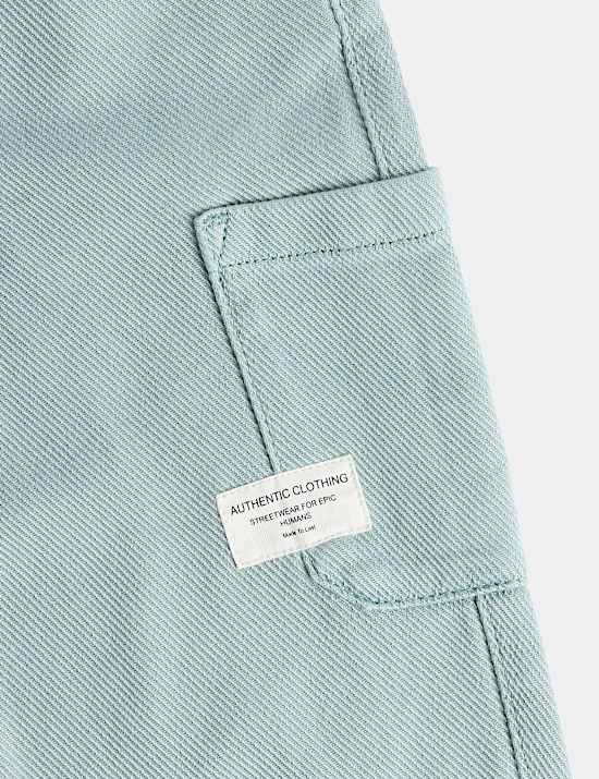 Relaxed Denim Cargo Jeans (2-8 Yrs)