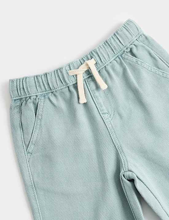 Relaxed Denim Cargo Jeans (2-8 Yrs)