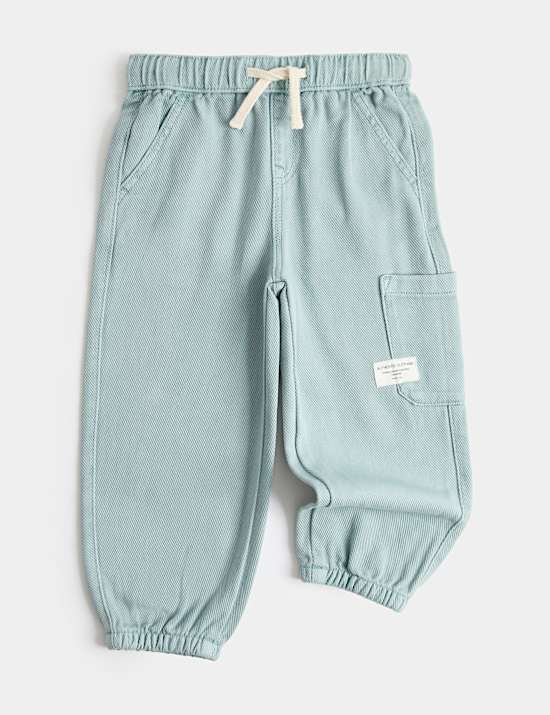 Relaxed Denim Cargo Jeans (2-8 Yrs)