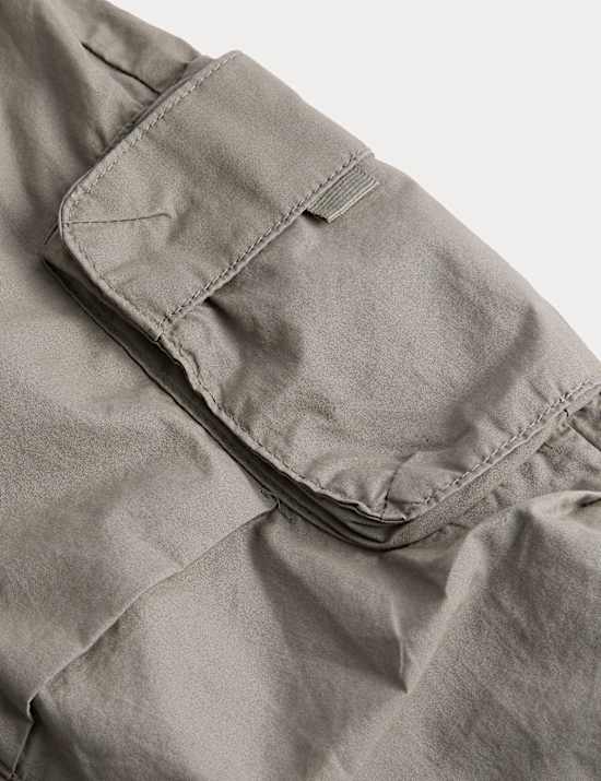 Pure Cotton Lined Cargo Joggers (2-8 Yrs)
