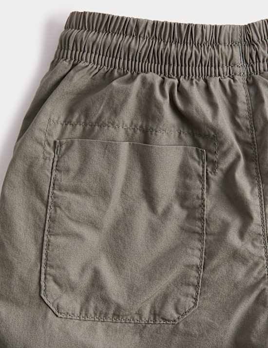 Pure Cotton Lined Cargo Joggers (2-8 Yrs)
