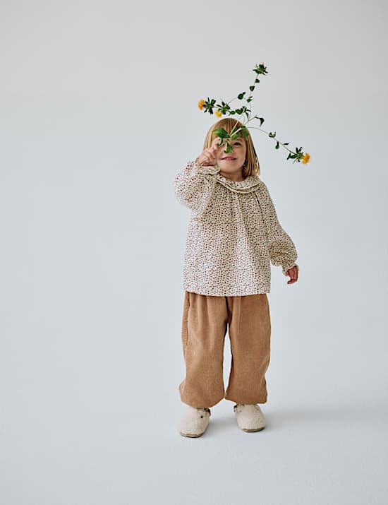 Pure Cotton Corduroy Trousers (1-10 Yrs)