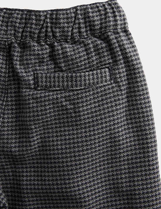 Pure Cotton Micro Check Trousers (2-8 Yrs)
