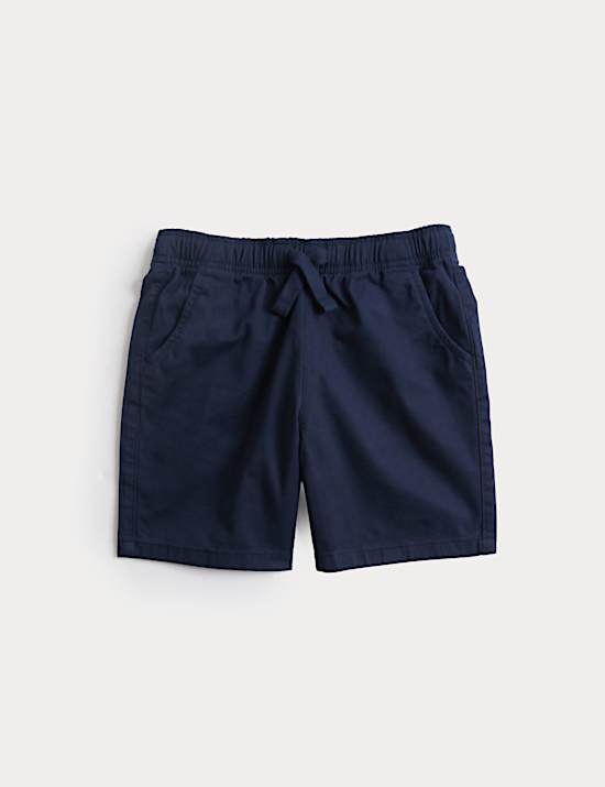 Cotton Rich Plain Shorts (2-8 Yrs)