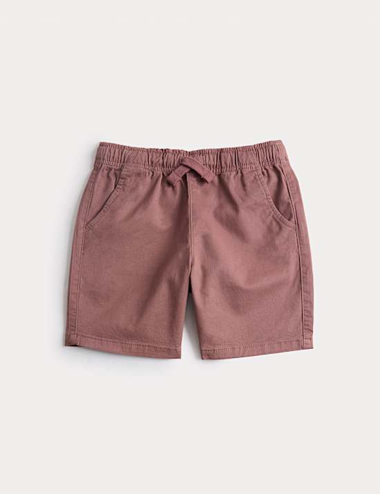 Cotton Rich Plain Shorts (2-8 Yrs)
