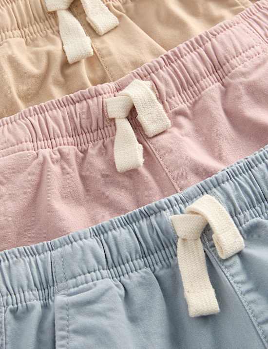 3 Pack Cotton Rich Shorts (2-8 Yrs)