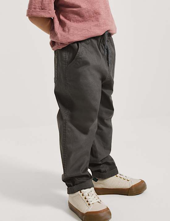 Cotton Rich Pull On Cargo Trousers (2-8 Yrs)