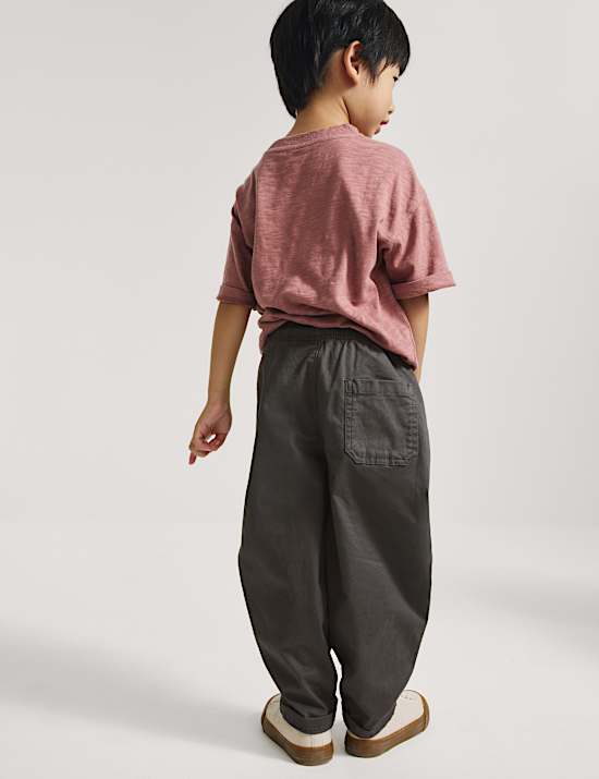 Cotton Rich Pull On Cargo Trousers (2-8 Yrs)