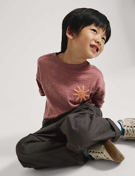 Cotton Rich Pull On Cargo Trousers (2-8 Yrs)