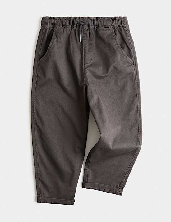 Cotton Rich Pull On Cargo Trousers (2-8 Yrs)