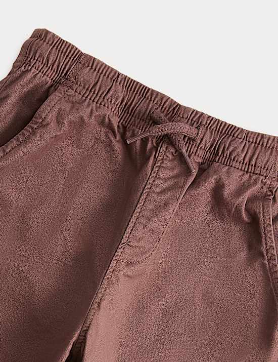 Cotton Rich Pull On Cargo Trousers (2-8 Yrs)