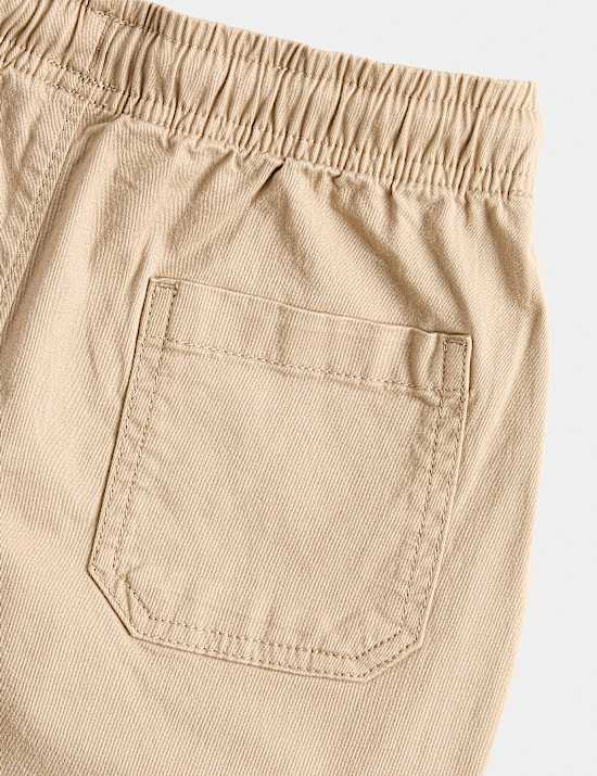 Pantalones cargo de algod&oacute;n con goma (2-8 a&ntilde;os)