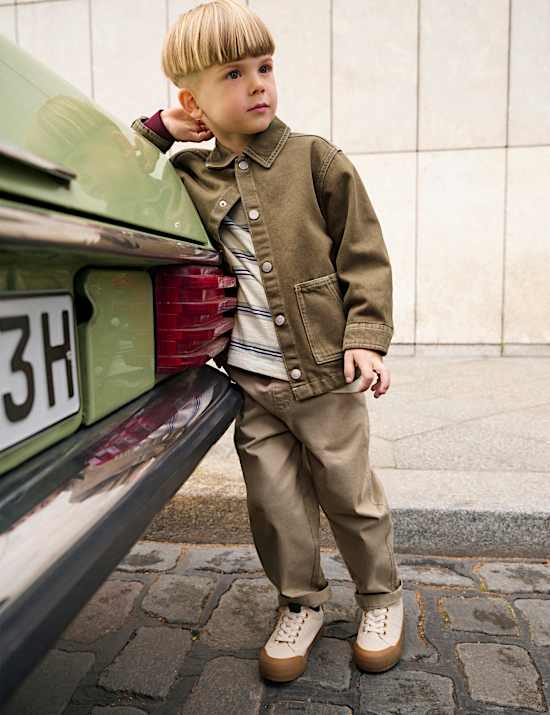 Cotton Rich Pull On Cargo Trousers (2-8 Yrs)