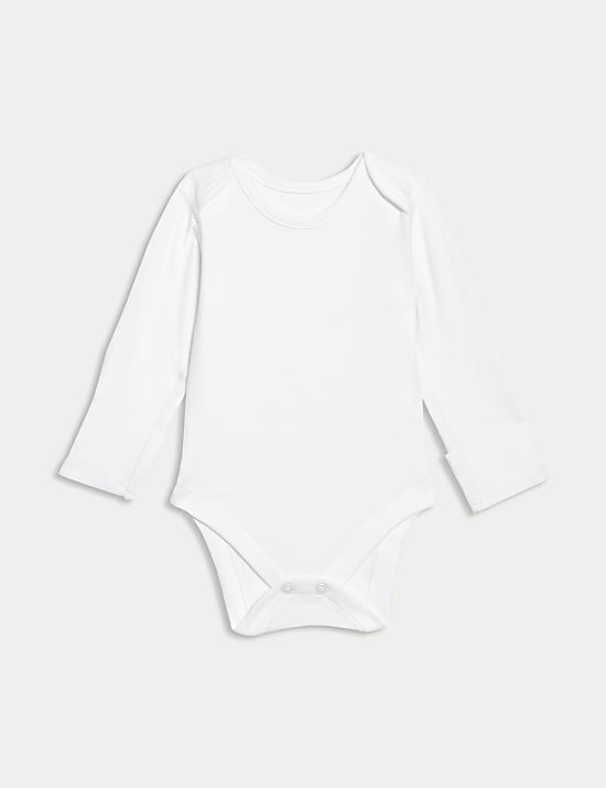 Set van 7 zuiver katoenen rompertjes met lange mouwen (2,27 kg-3 jaar)