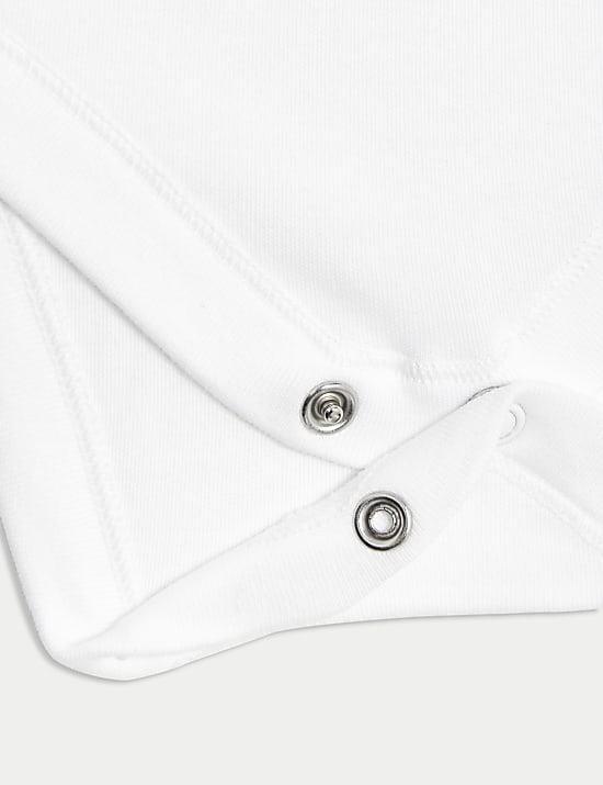 Set van 7 zuiver katoenen rompertjes met lange mouwen (2,27 kg-3 jaar)