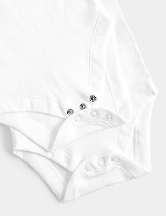 7 Pack Pure Cotton Long Sleeve Bodysuits (5lbs-3 Yrs)