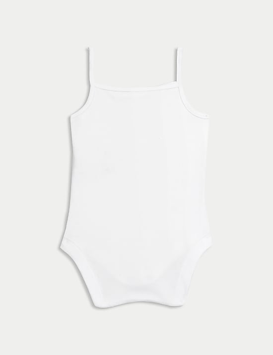 5er-Pack Bodys aus reiner Baumwolle mit dünnen Trägern (3 kg – 3 J.)