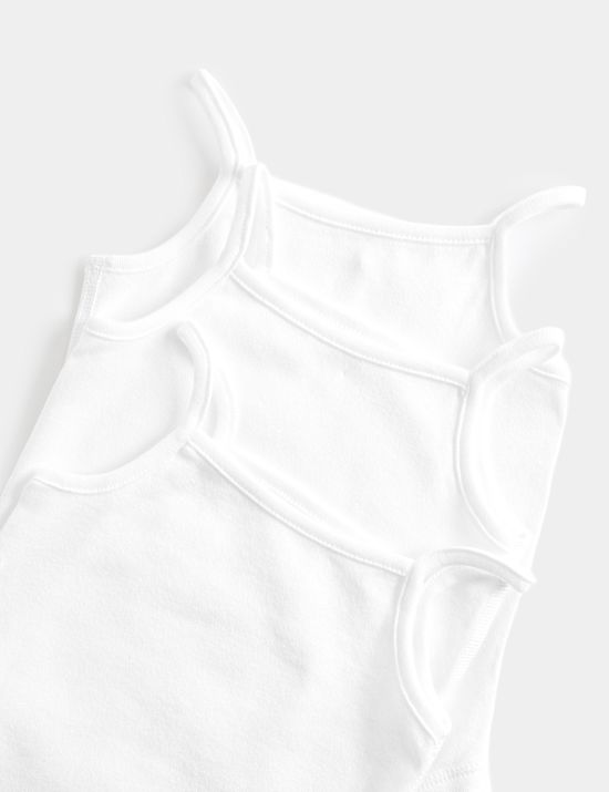 Lot de 5 bodys 100 % coton &agrave; bretelles (jusqu'au 3 ans)