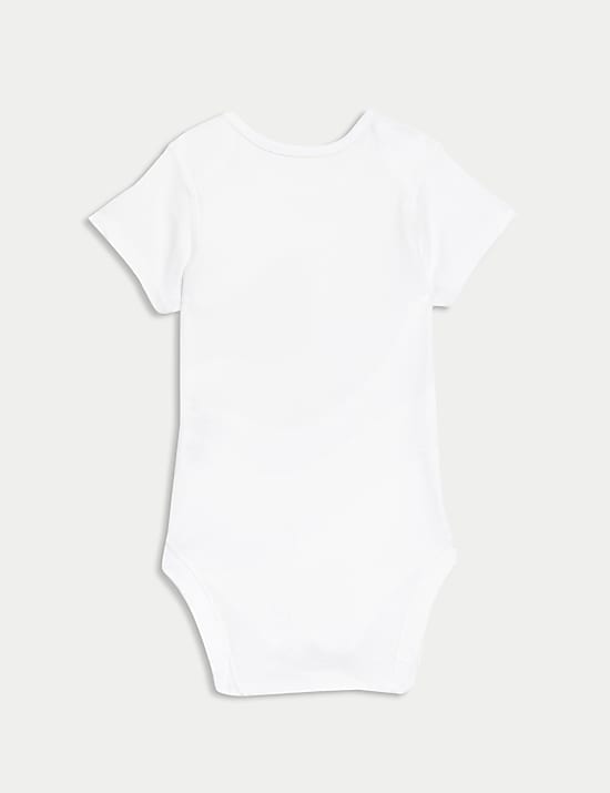 Pack de 5 bodies 100% algodón (2,3 kg-3 años)