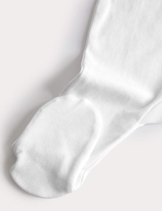 Kombinéza na spaní z čisté bavlny se zipem vpředu, 5 ks (3 kg – 3 roky)