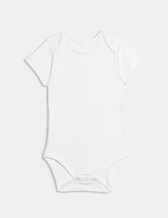 10er-Pack Kurzarm-Bodys aus reiner Baumwolle (2,9 kg–3 Jahre)